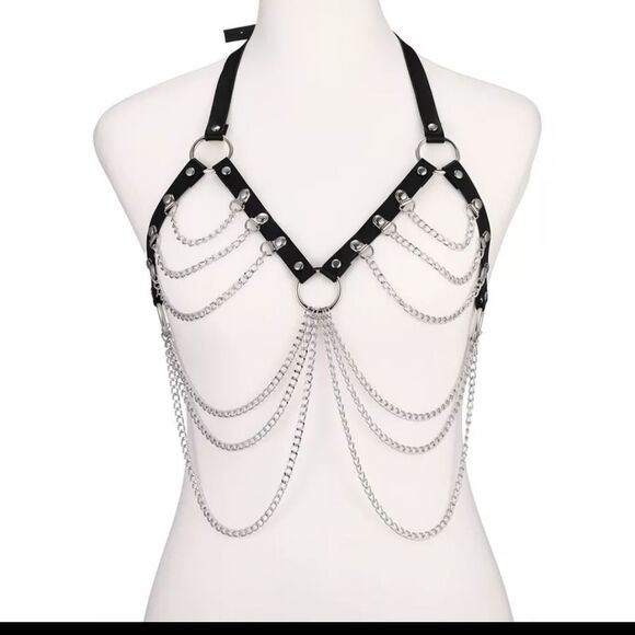 NWOT Body Chain Harness Bra - Picture 5 of 6